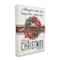 Stupell Industries Merry Christmas To You Vintage Poinsettia Canvas Wall Art